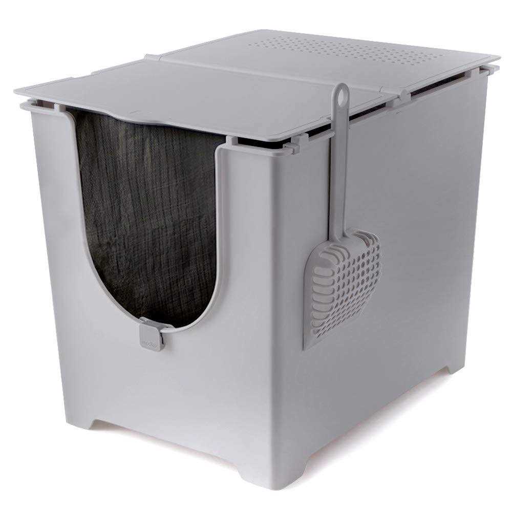 Flip Litter Box with Scoop and Reusable Liner M83524