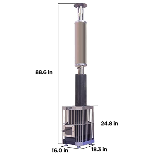 Wood Burning Sauna Heater and Chimney Kit Q9609