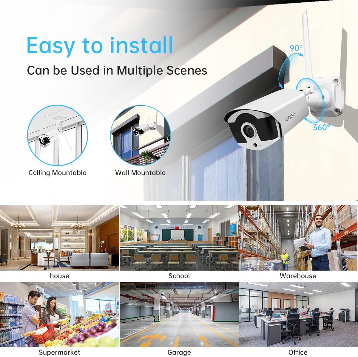 3MP Wireless Security Camera System with Audio A3403