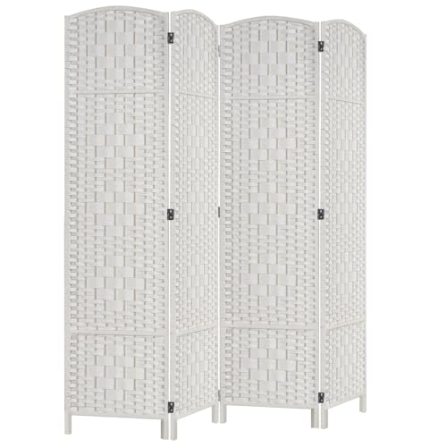 Dark Coffee 4 Panel Room Divider O797
