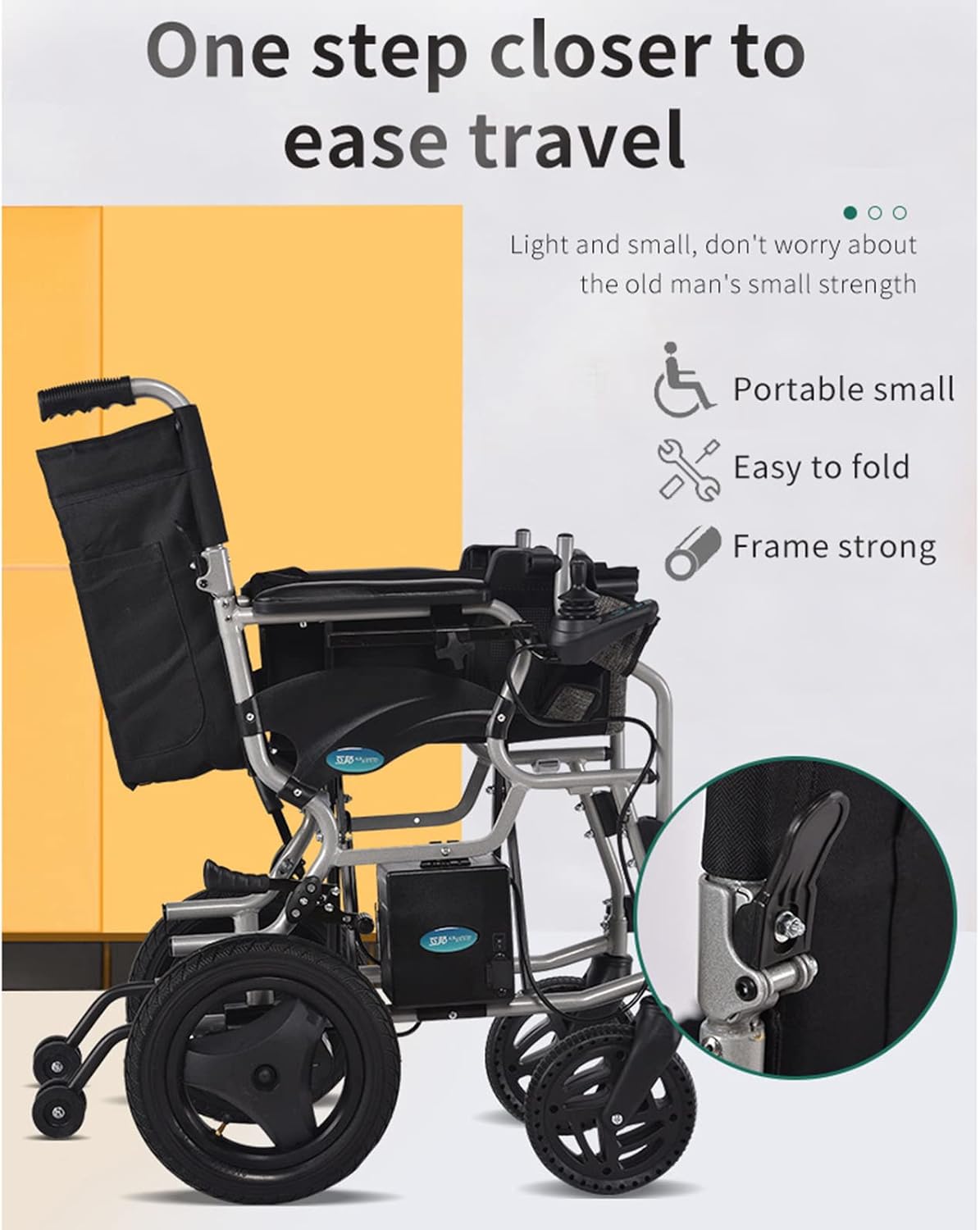 Lightweight Folding Electric Wheelchair I86494