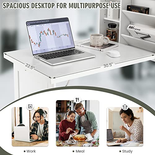 Black Foldable Wall Mounted Table D1138