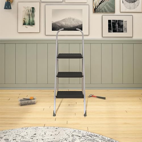 Three Big Folding Step Stool with Rubber Hand Grip L827399