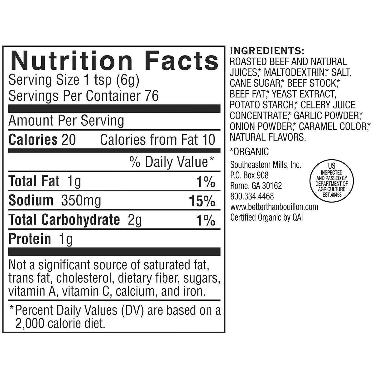 Organic Reduced Sodium Roasted Beef Base, 16 oz F5610