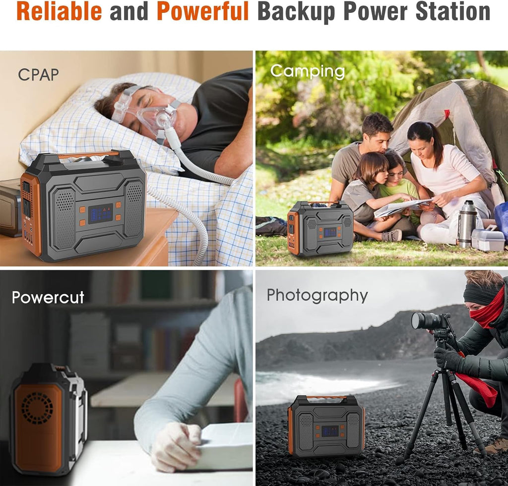 300W 280Wh Portable Power Station with DC AC Outlet B41901