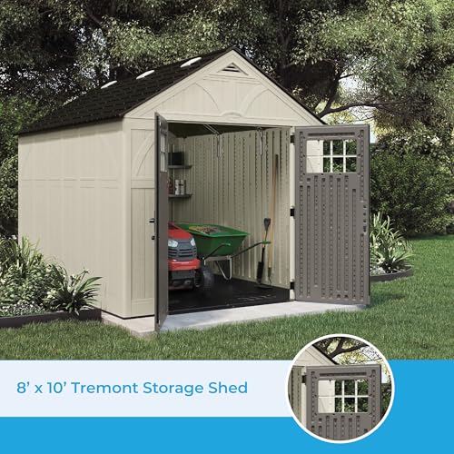8' x 10' Heavy-Duty Resin Storage Shed Z449