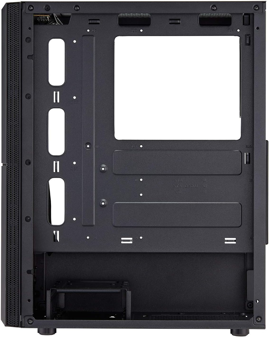 ATX Mid Tower PC Gaming Case with Tempered Glass Side Panel A57056
