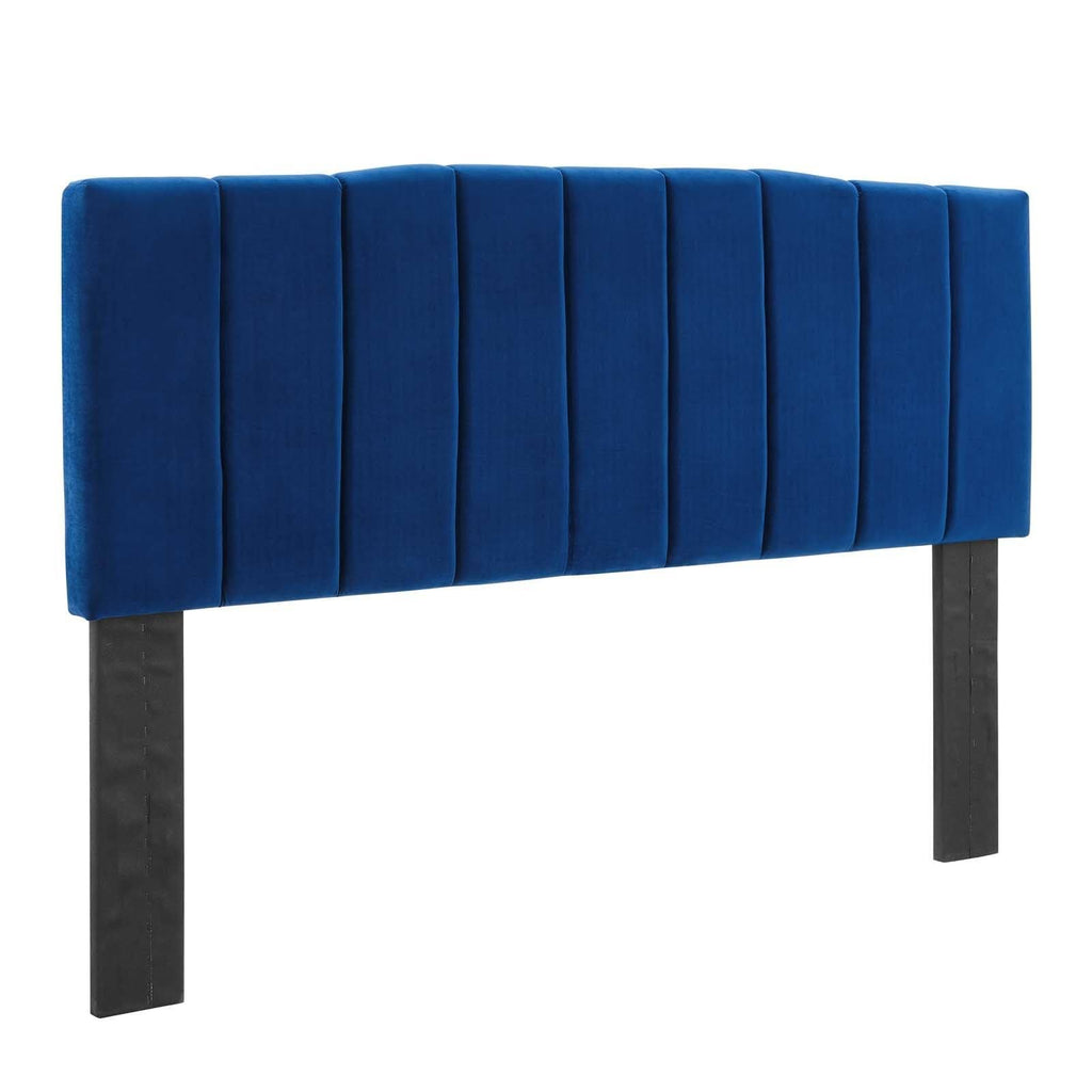 Navy Performance Velvet Full/Queen Headboard F825