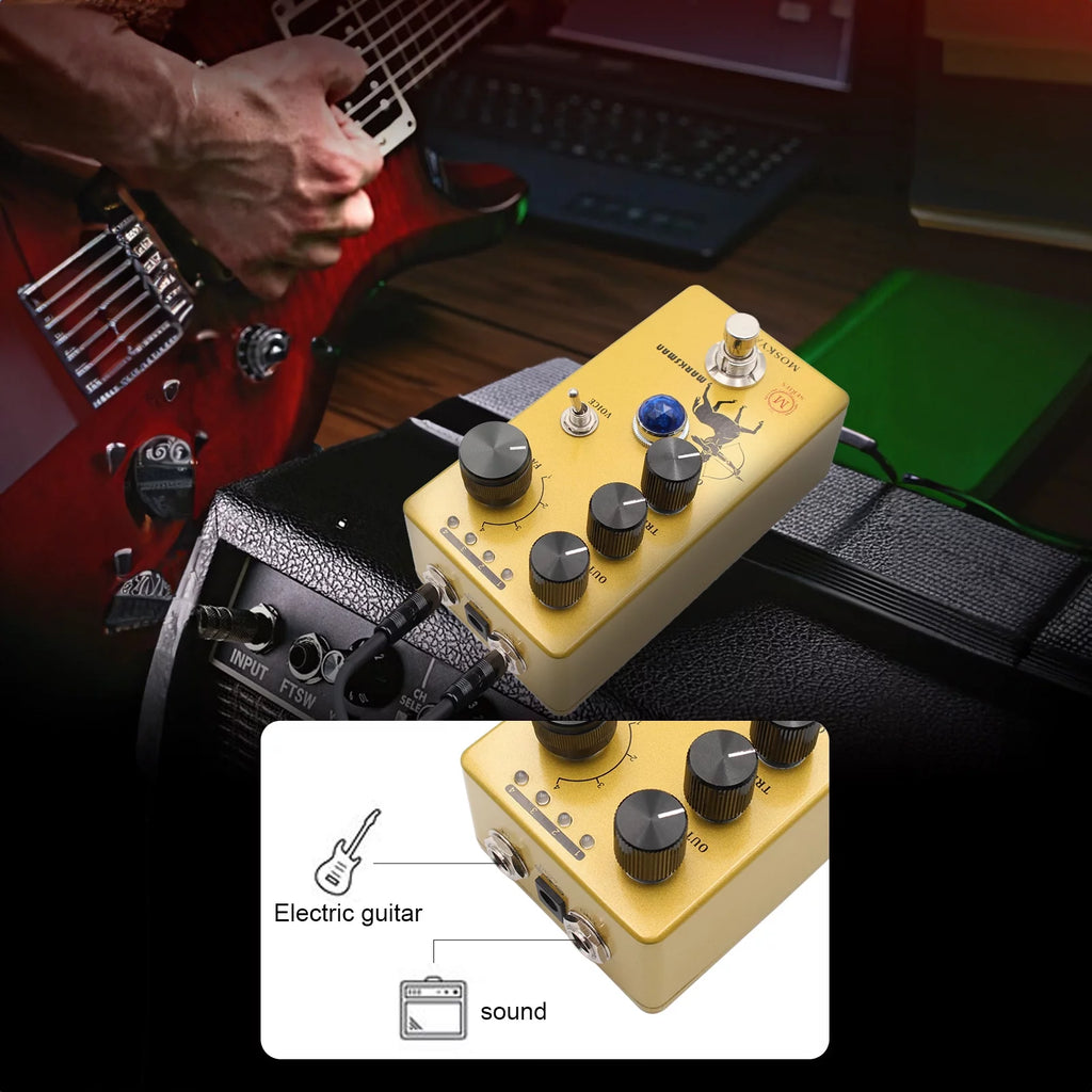 Guitar Pedal with 4 Clipping Modes W2847