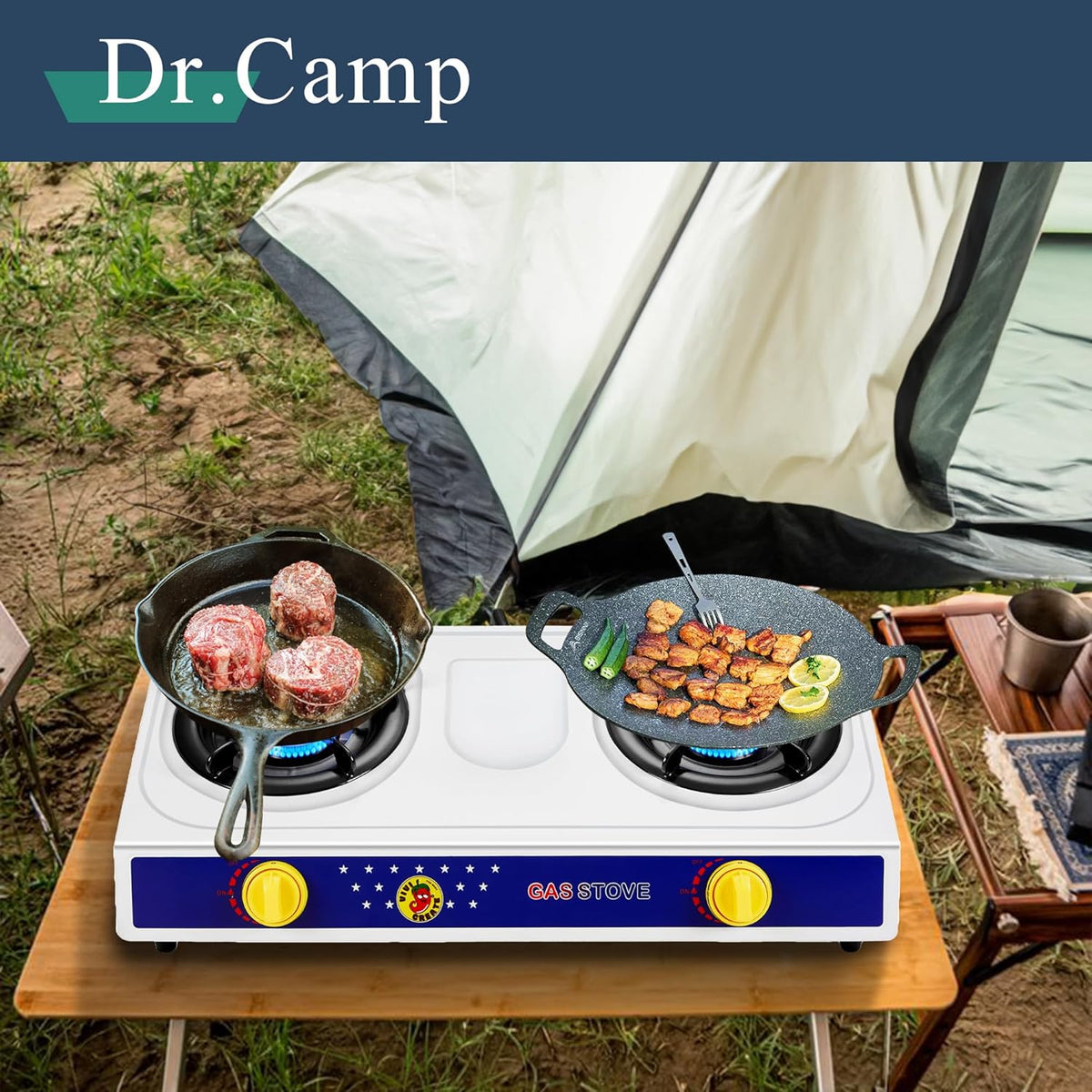 2 Burner Camping Stove E379426