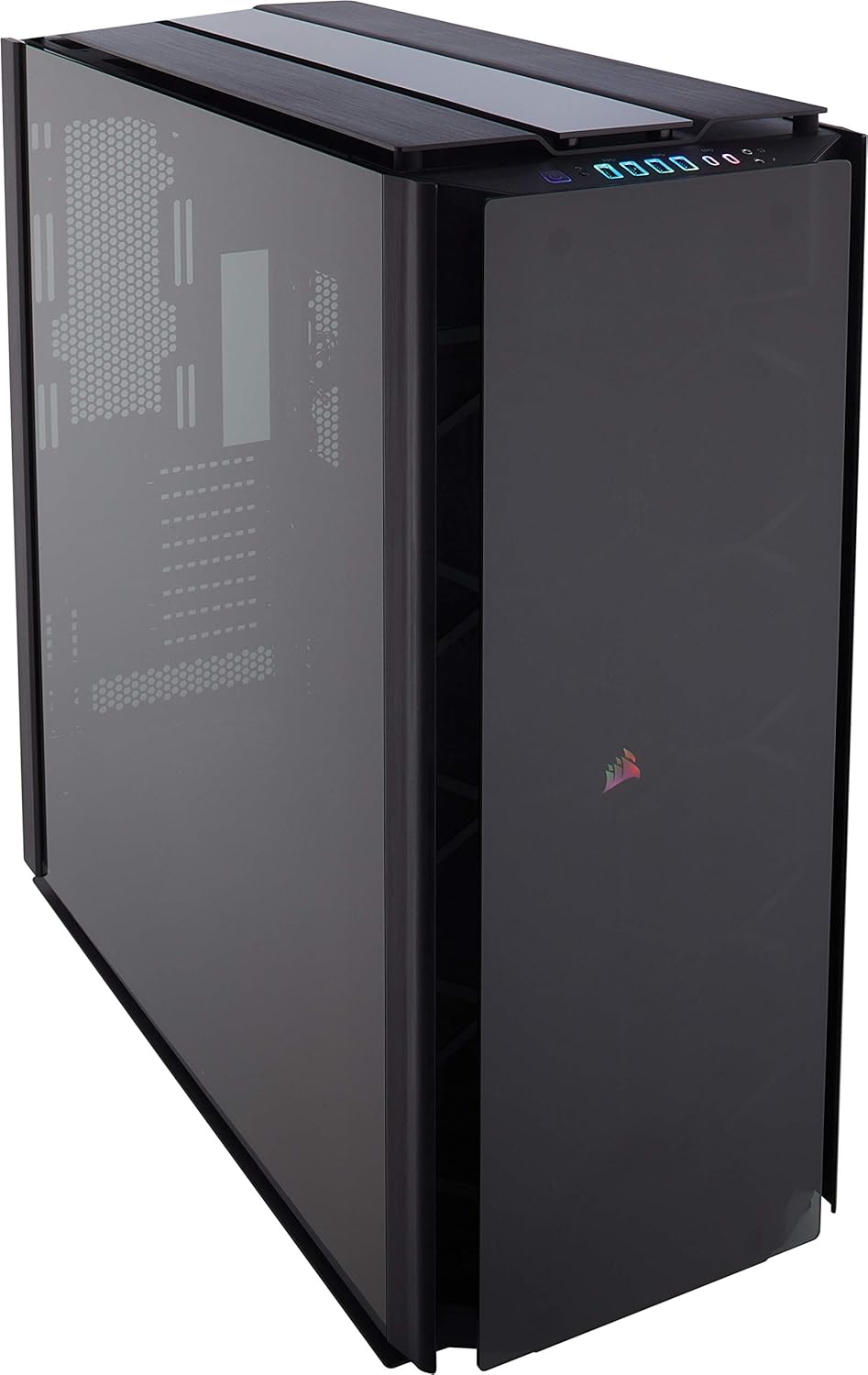 Smoked Tempered Glass Aluminum Super-Tower Case U167