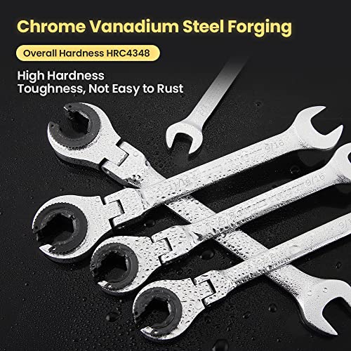 12PCS Metric Combination Ratcheting Wrench Set with 72 Teeth C455071