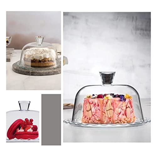 Glass Cake Stand with Dome 10 inch Serving Platter K491884