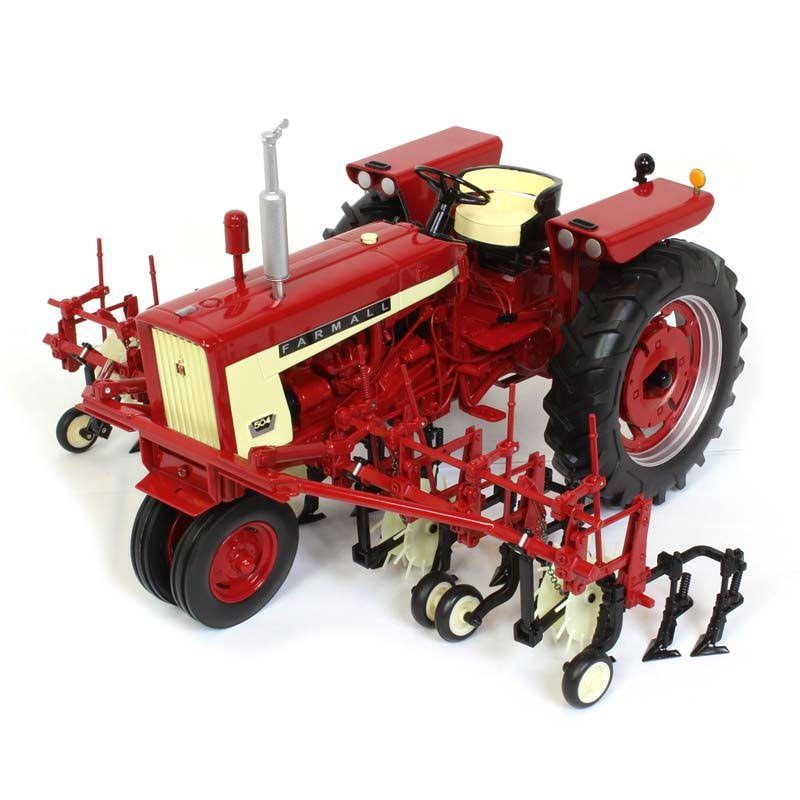 1/16 Scale International Harvester Farmall 504 Narrow Front Tractor with Four Row Cultivator W61843