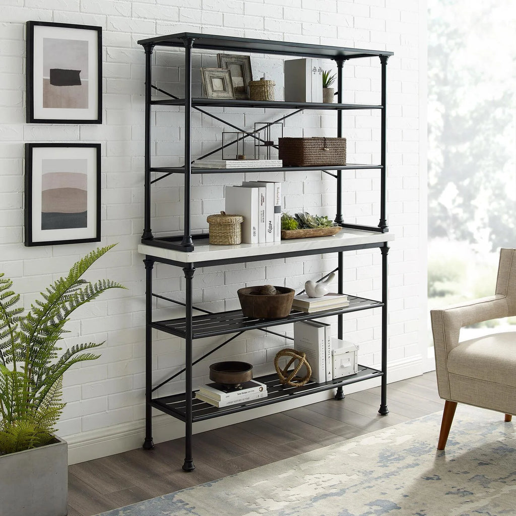 Matte Black Baker's Rack A115