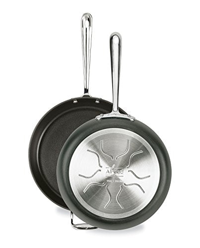Hard Anodized Nonstick 2 Piece Fry Pan Set 10 12 Inch Cookware Black Q518938