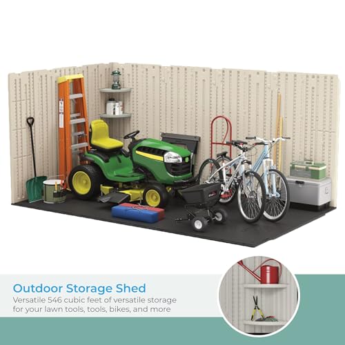 8' x 10' Heavy-Duty Resin Storage Shed Z449