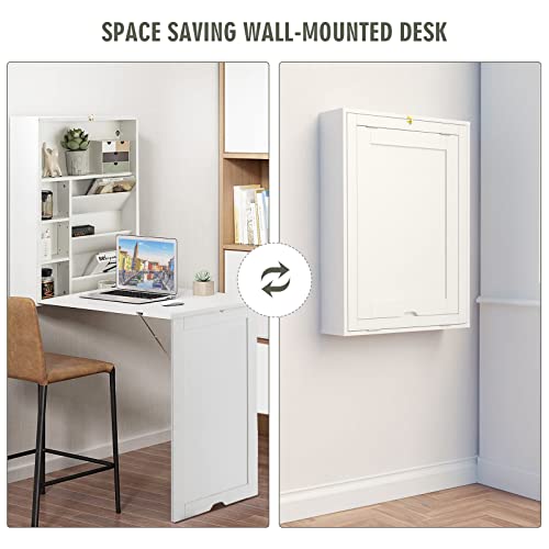 Black Foldable Wall Mounted Table D1138