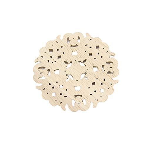Wood Carved Onlay Applique Unpainted Frame Door Decor Furniture Applique (3.9 Inch) X3774