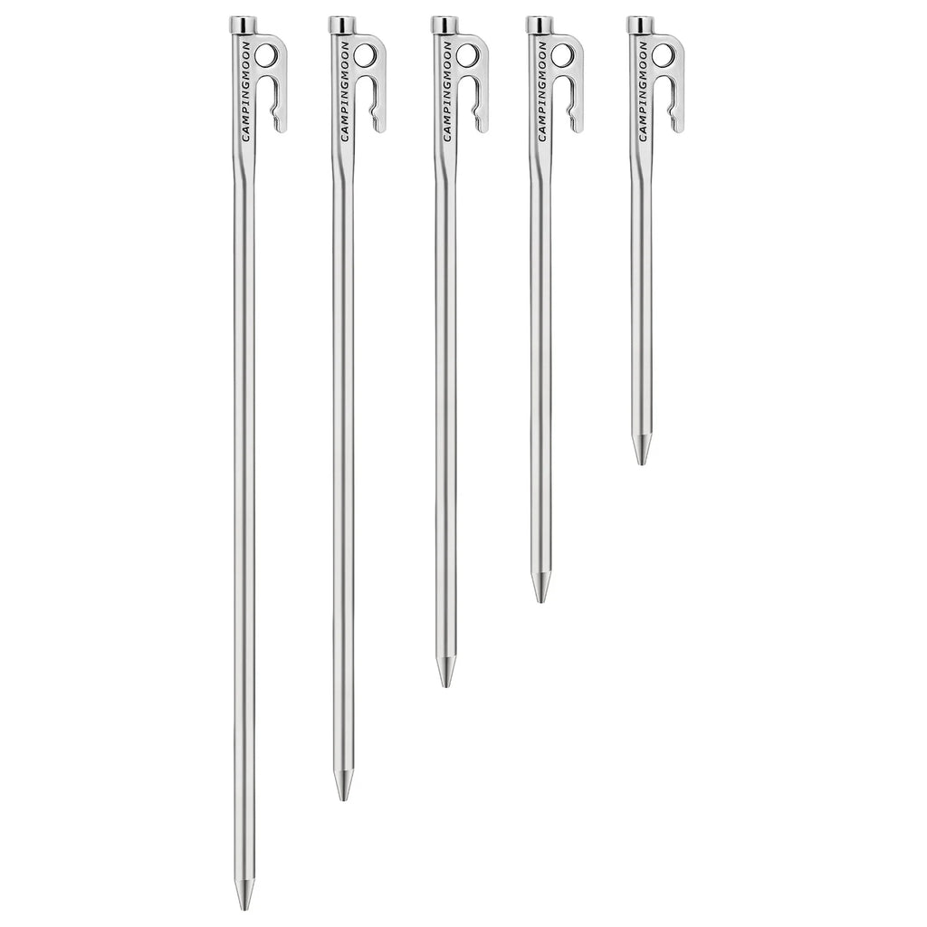 Steel Tent Stake with Hook and Hole Design I335427