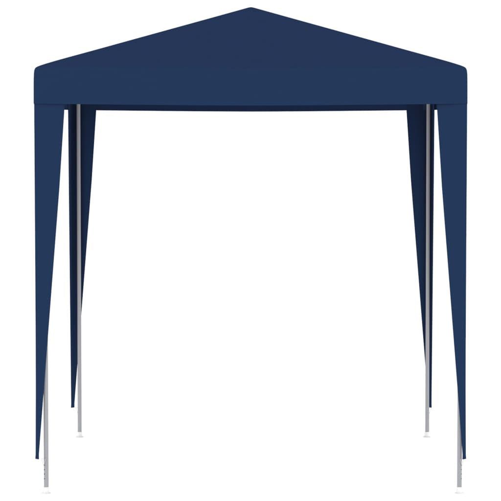 Blue PE Roof Party Tent Gazebo Canopy 6.6ft x 6.6ft x 7.9ft N26263