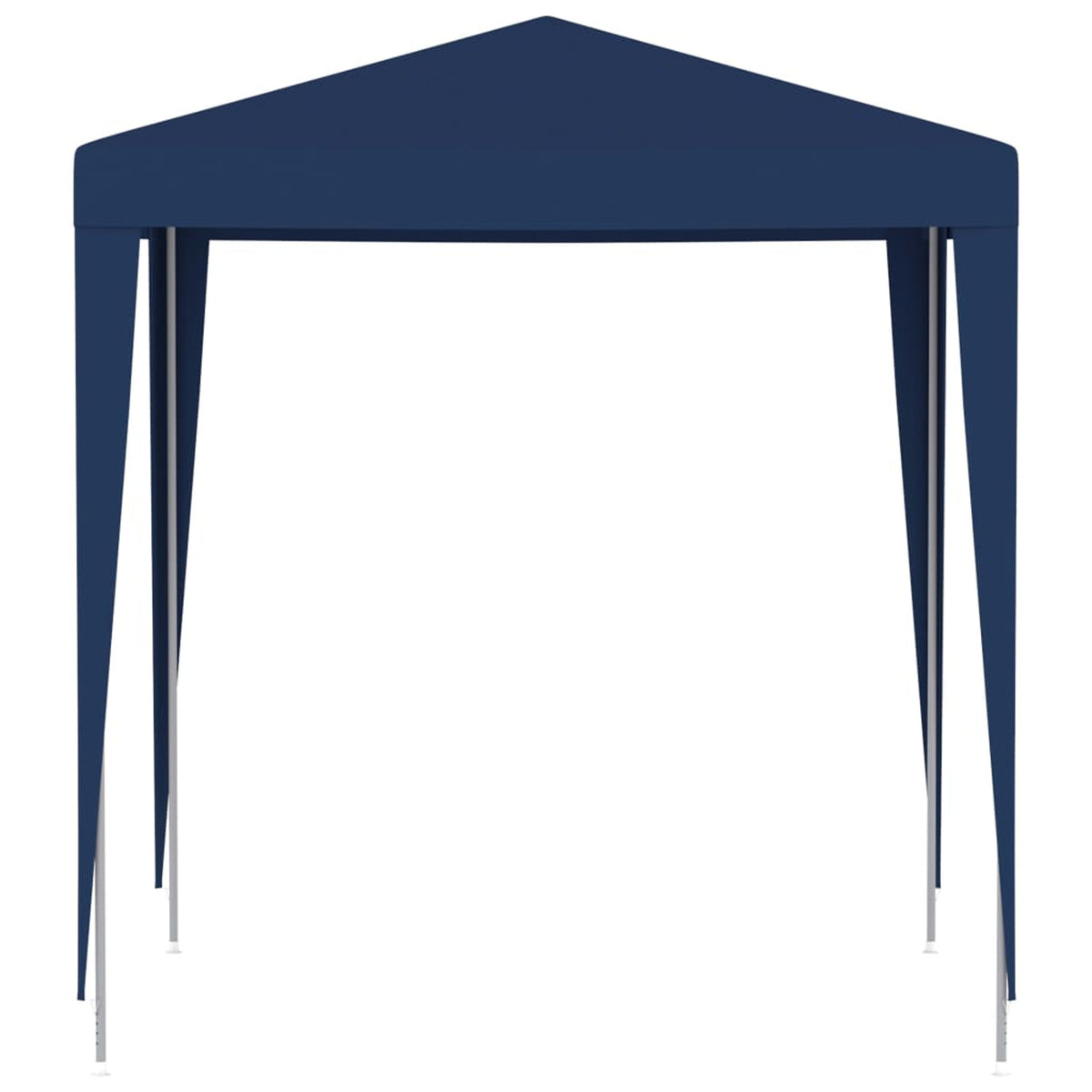 Blue PE Roof Party Tent Gazebo Canopy 6.6ft x 6.6ft x 7.9ft N26263