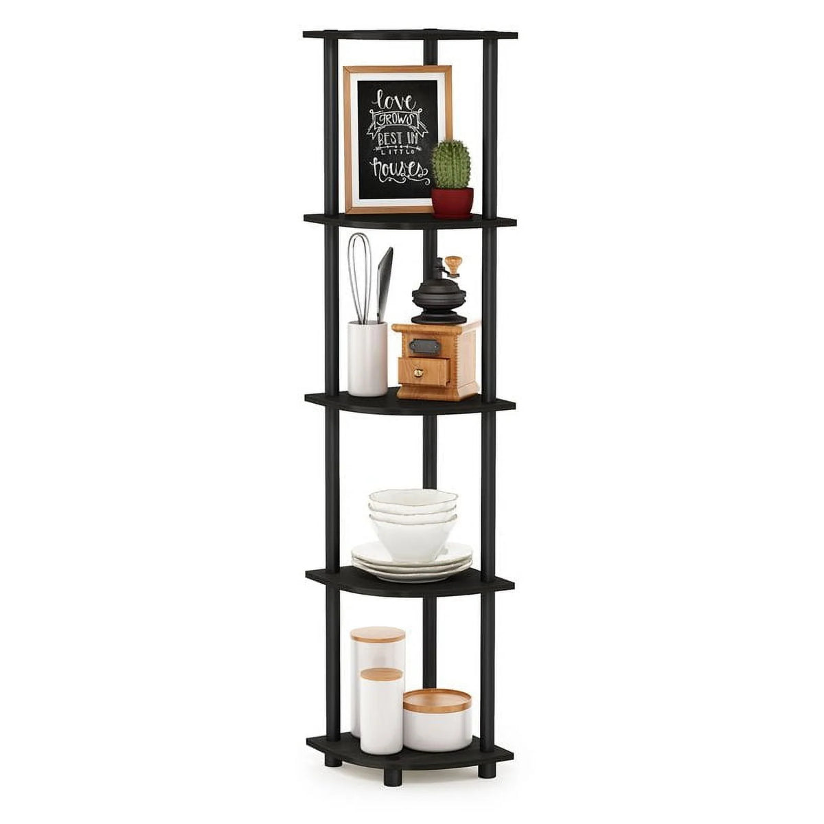 5 Tier Corner Display Rack Shelving Unit X802