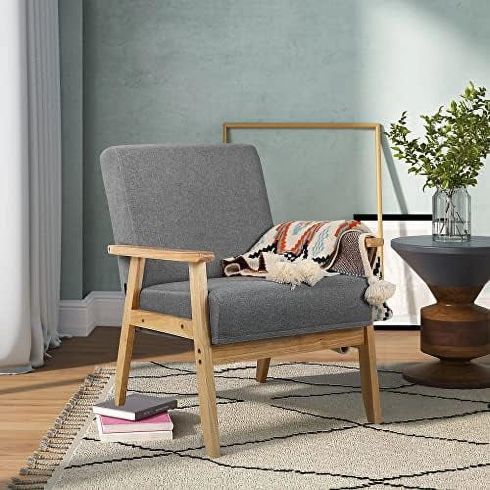 Beige Wooden Accent Chairs Set of 2 K2513
