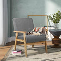 Beige Wooden Accent Chairs Set of 2 K2513