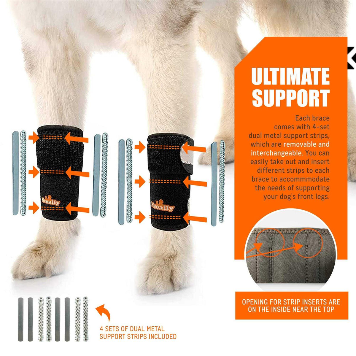 3-in-1 Dog Front Leg Support Brace Z774371