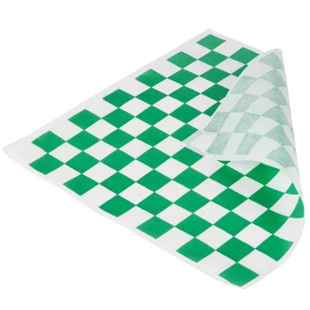 Green Check Deli Sandwich Wrap - 5000/Case S859