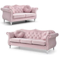 Pink 2-Piece Sofa and Loveseat Furniture Set R356147