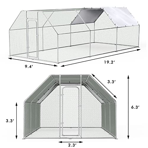 Metal Chicken Coop with Waterproof Cover O865