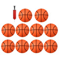 Mini Basketballs Inflatable Rubber Pool Hoops Set X4031