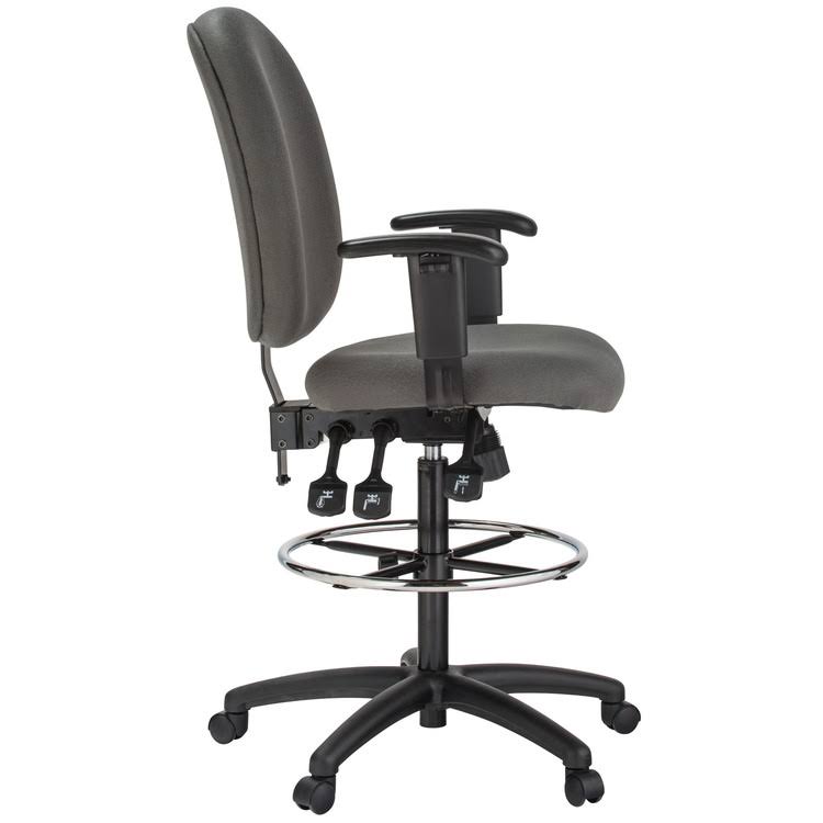 Gray Fabric Drafting Chair S56787