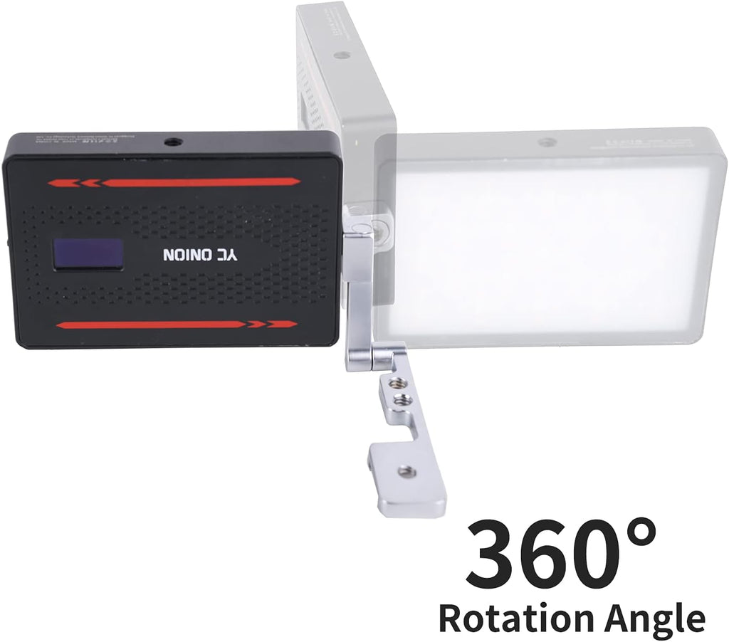 RGB Camera Light with APP Control, Dimmable LED Video Light, Cold Shoe Bracket S607