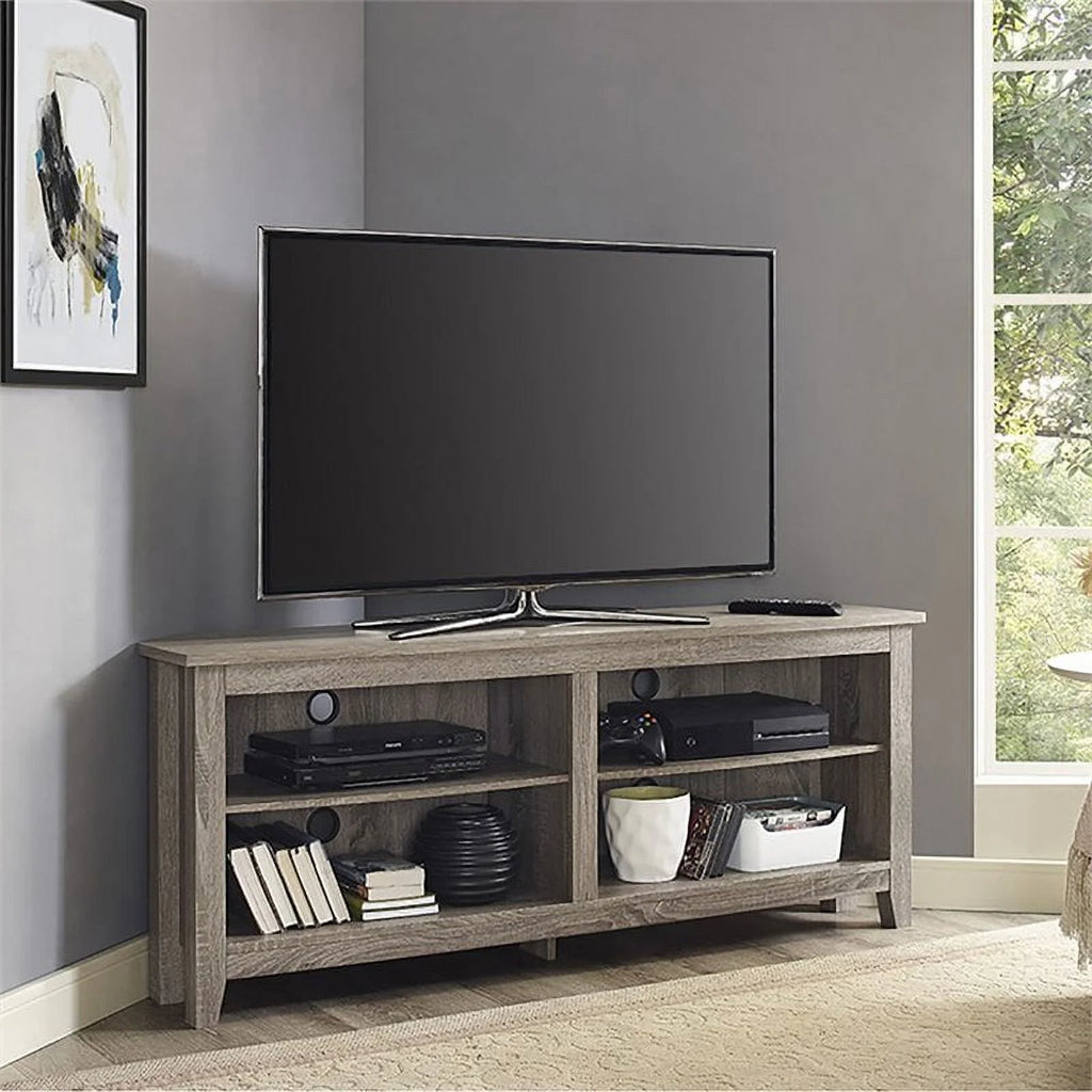 Wood Corner TV Stand S6864