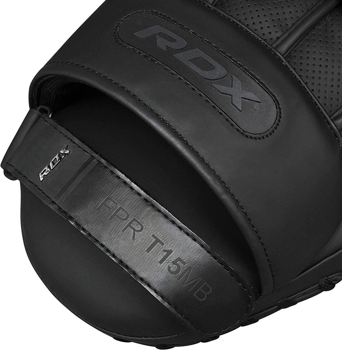 Black Leather Boxing Focus Mitts W194119