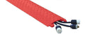 Orange Polyurethane 1-Channel Drop-Over Cable Protector with L-Shaped Connectors C40428