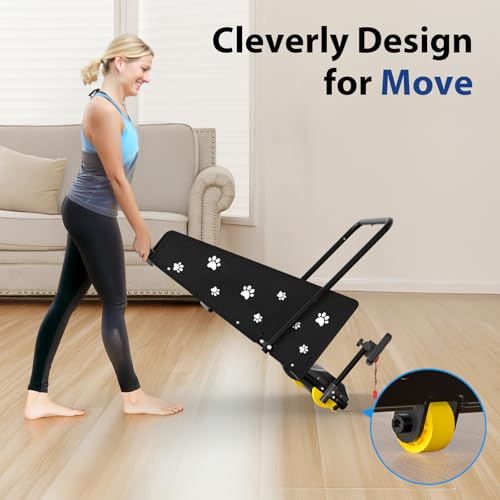 Dog Treadmill 265lbs Weight Capacity with Wheels and Remote Control S18120