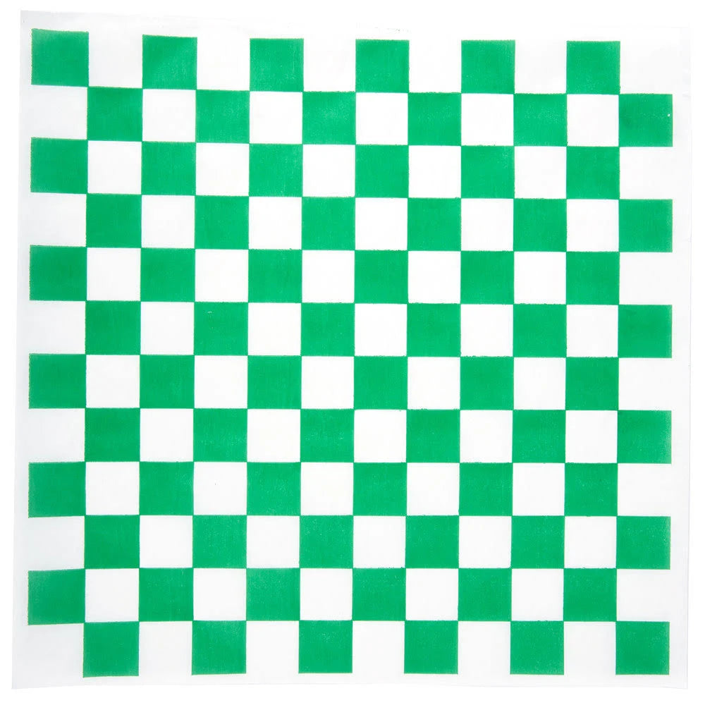 Green Check Deli Sandwich Wrap - 5000/Case S859