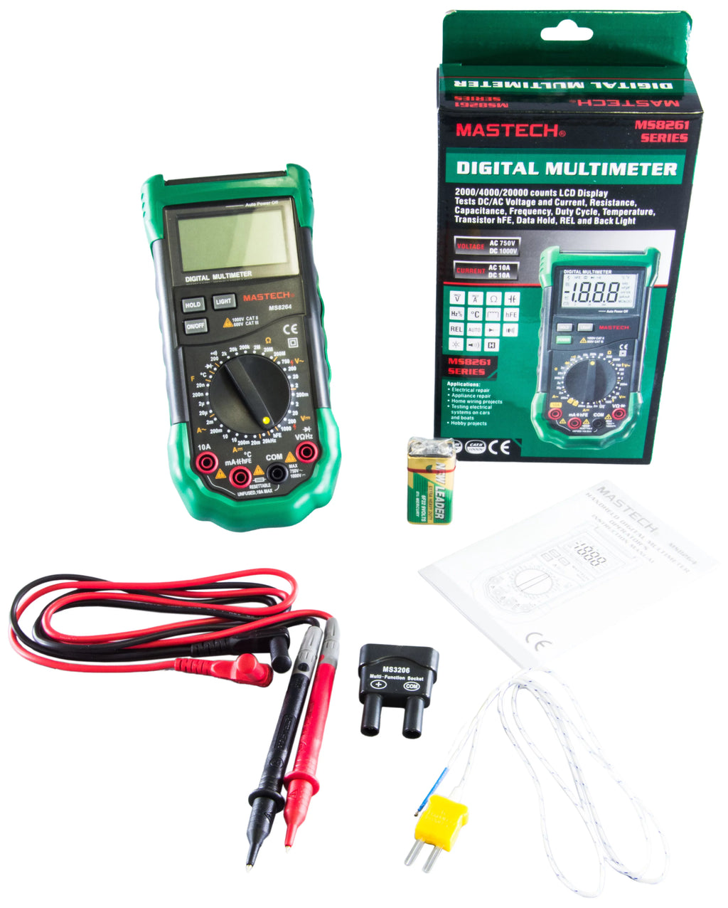 30-Range Digital Multimeter with Temperature Measurement Z259