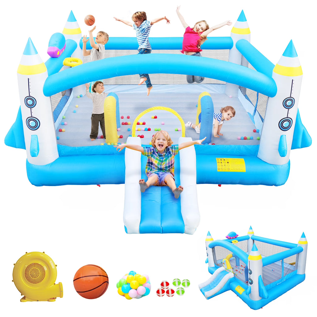 Inflatable Bouncer with Slide Jumping Castle Y8347