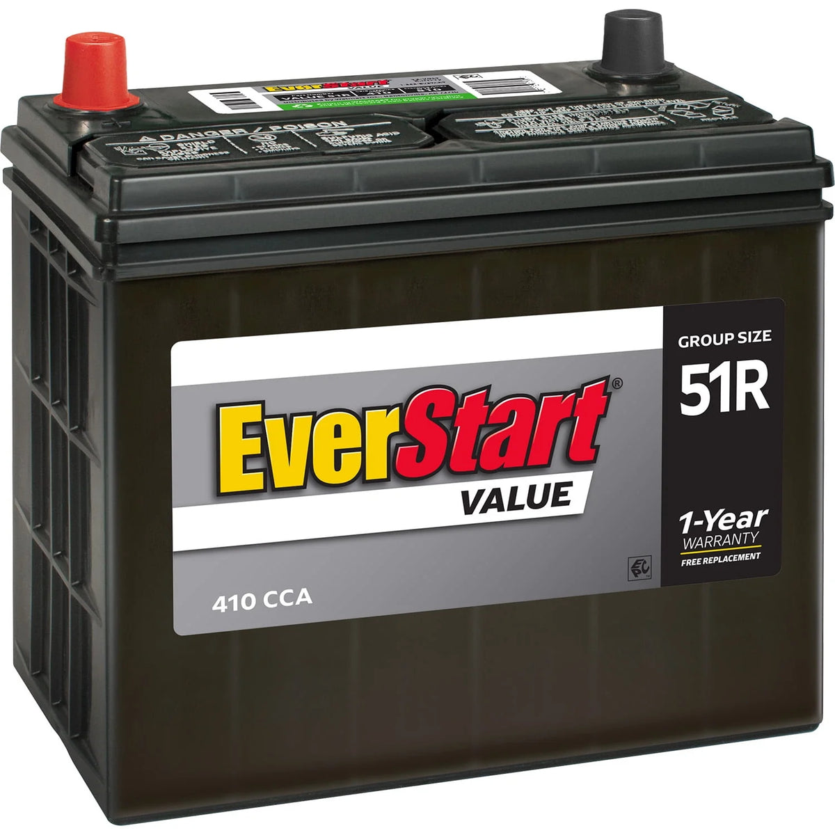 Lead Acid Automotive Battery Group Size 51R 12 Volt 410 CCA M361