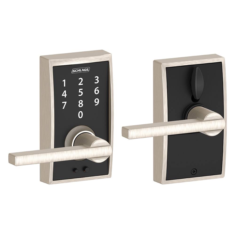 Satin Nickel Keyless Touchscreen Lever N45587