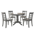 5-Piece Wood Dining Set Antique Gray S57278