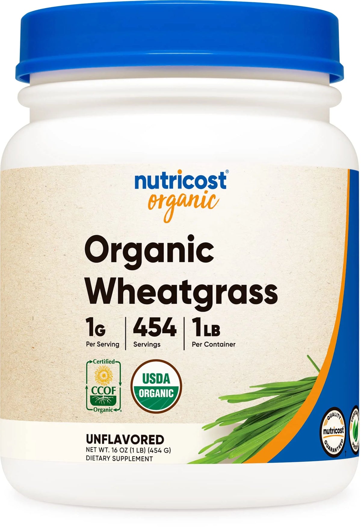 Organic Wheatgrass Powder 1 LB Non-GMO Superfood L528