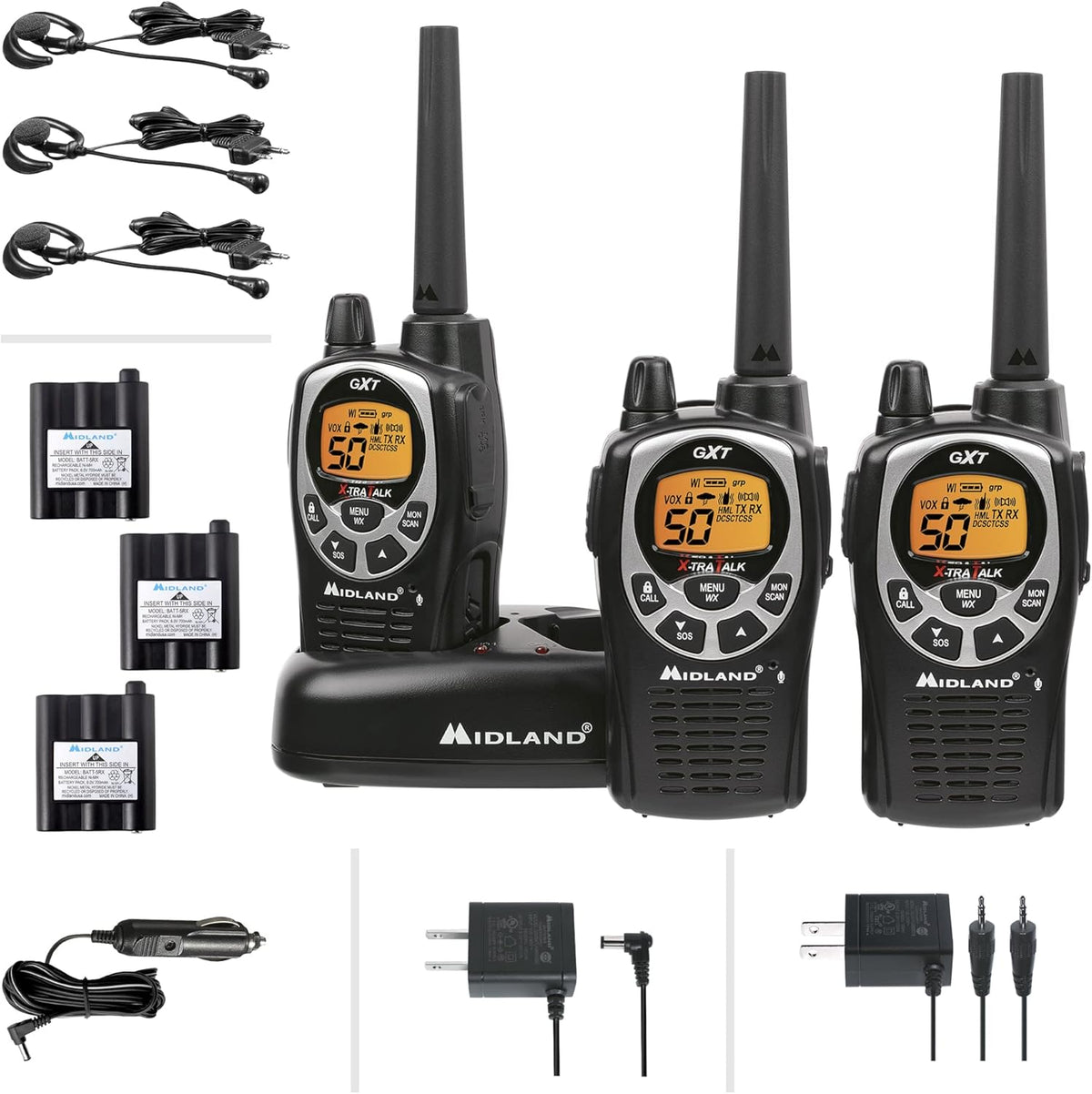 50 Channel Waterproof GMRS Two-Way Radio, Pair Pack Y76237