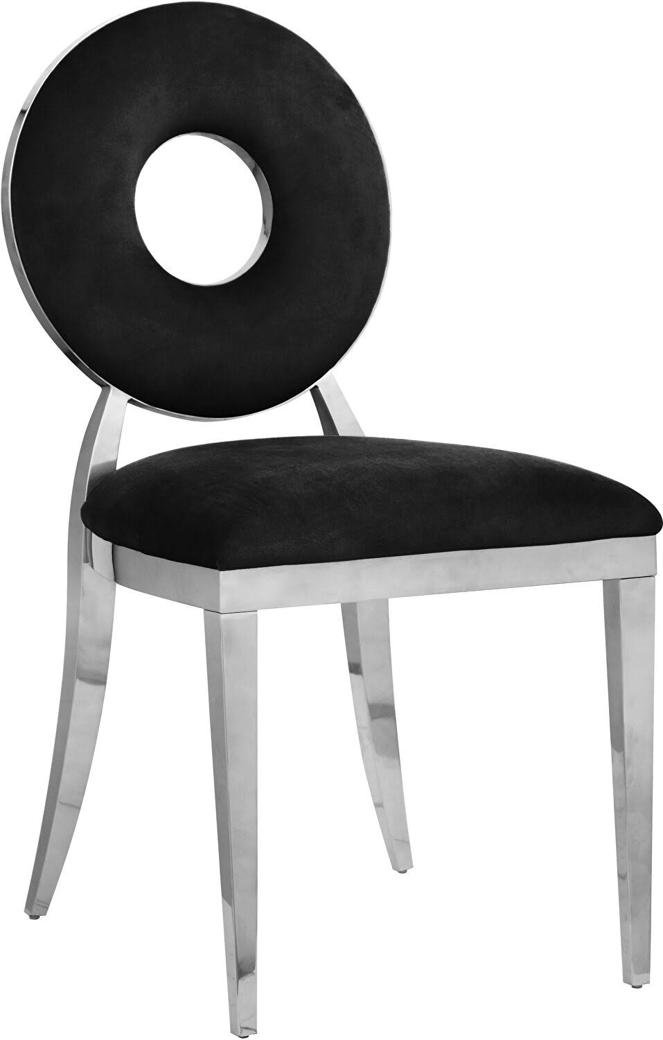 Black Velvet Dining Chair (Set of 2) E181