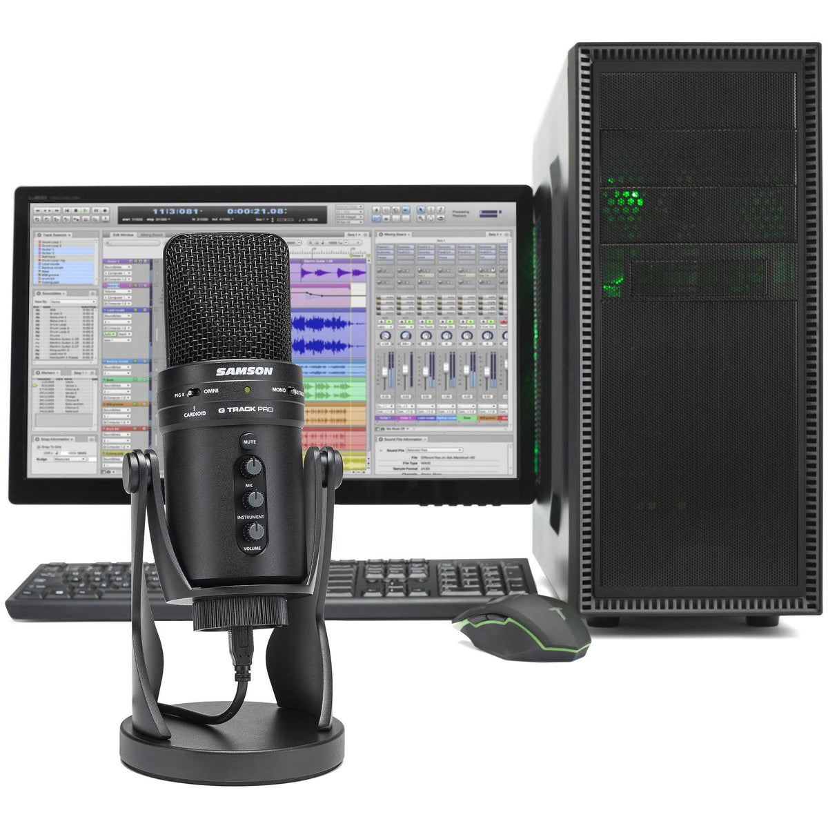 Studio USB Podcast Microphone with Headphones M369